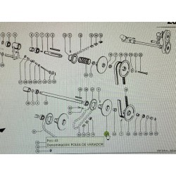 Polea de Variador Claas, Ref. 6702021