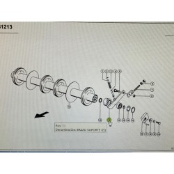 Brazo Soporte Der. Claas, Ref. 7538030
