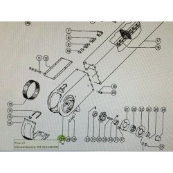 Pie de Noria Retorno Claas, Ref. 7353301