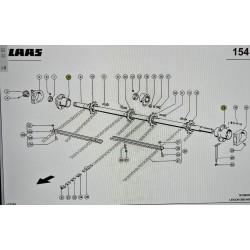 Carcasa-Cojinete CLAAS, Ref. 6303502