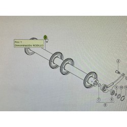 Rodillo Acarreador Claas, Ref. 6507782