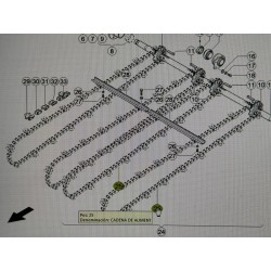 CADENA DE ALIMENT. CLAAS, REF. 5209020