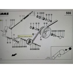 CORREAS JUEGO DE 2 CLAAS,REF. 6674541 TAGEX