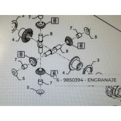 ENGRANAJE NEW HOLLAND, REF. 9850394