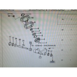 ENGRANAJE GRUPO DESCARGA NEW HOLLAND, REF. 433640