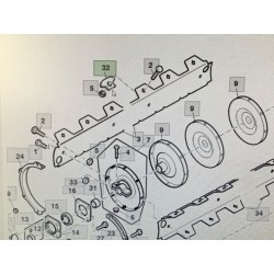 Placa de desgaste  John Deere, Ref. H177314