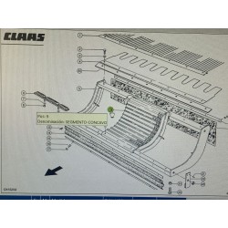 SEGMENTO CONCAVO CLAAS, REF. 6628150