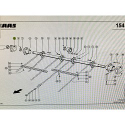 Carcasa-Cojinete Acarreador CLAAS, Ref. 5180470