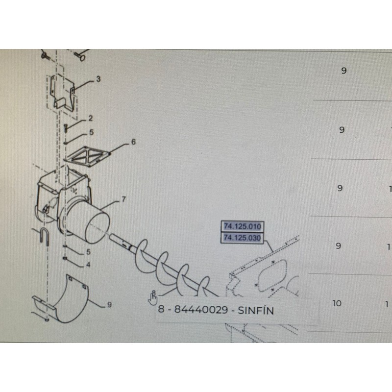 SINFIN NEW HOLLAND, REF. 84296352