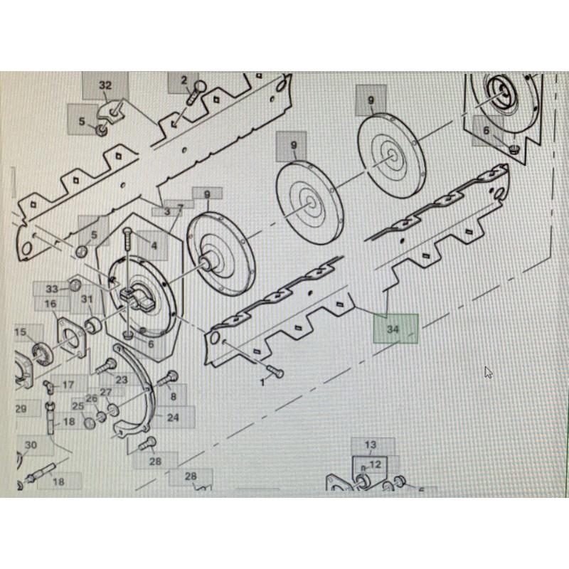 CHAPAS LANZA-PAJAS JOHN DEERE, REF. AH168090