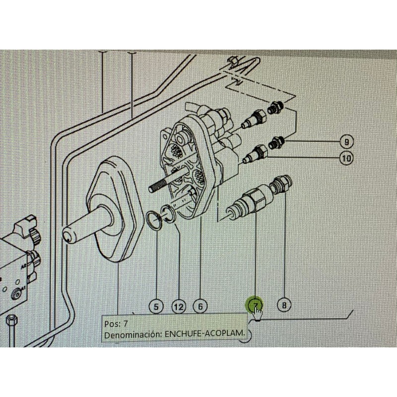 ENCHUFE ACOPLAM. CLAAS, REF. 6837232